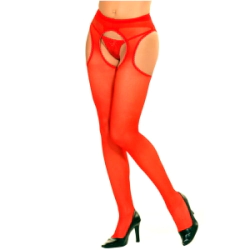 Panty Medias Portaligas Lycra Caladas