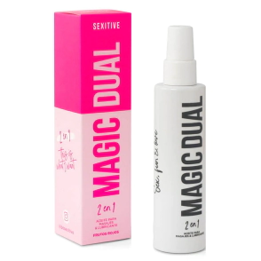 Aceite Lubricante Saborizado Sexitive Dual Magic Frutos Rojos
