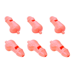 Silbato Erotico Cotillon Pene Pack X6