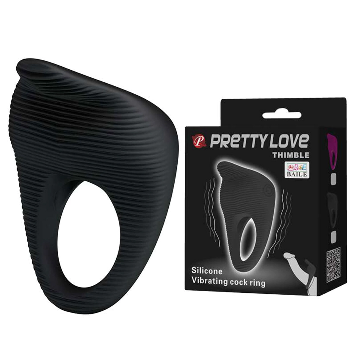 Anillo Peneano Vibrador Pretty Love Thimble Waterproof