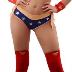 Medias Fantasia Sexy Pasionel Mujer Maravilla