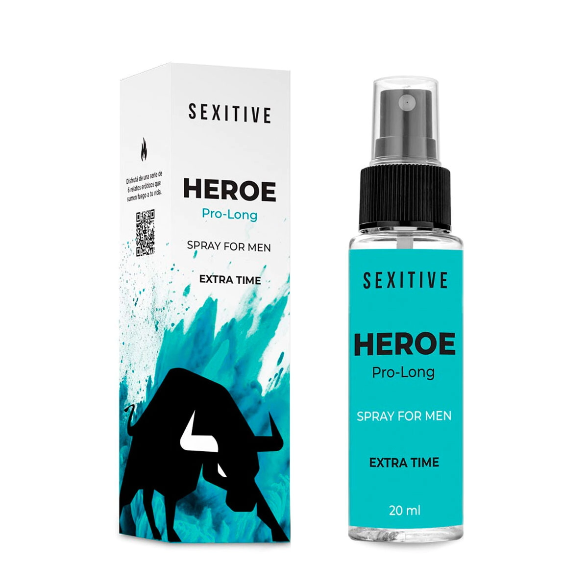 Spray Estimulante Masculino Sexitive Heroe Pro Long