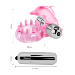 Anillo Peneano Vibrador Baile Love Dolphin Ring