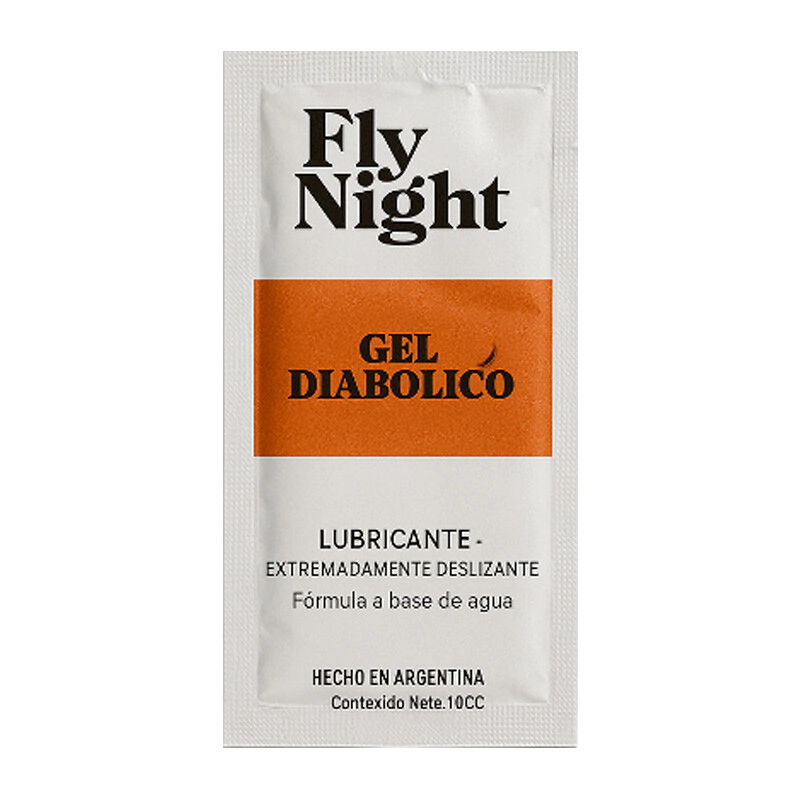 Gel Lubricante Fisting Base Agua Fly Night Diabolico