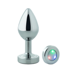Plug Anal Acero Small Luz Led
