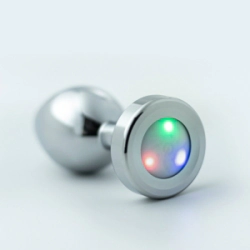 Plug Anal Acero Medium Luz Led