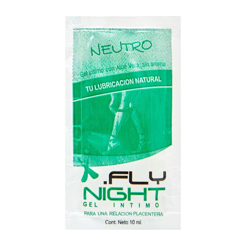 Gel Lubricante Neutro Base Agua Fly Night