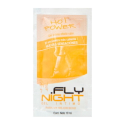 Gel Lubricante Calor Base Agua Fly Night Hot Power