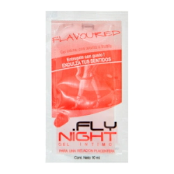 Gel Lubricante Saborizado Base Agua Fly Night Frutilla
