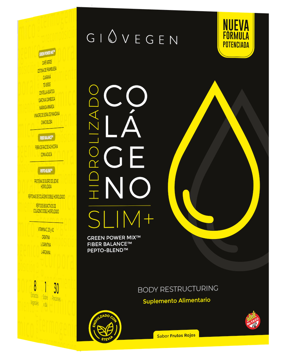 Colageno Doble Hidrolizado Giovegen Slim Control Peso Musculo