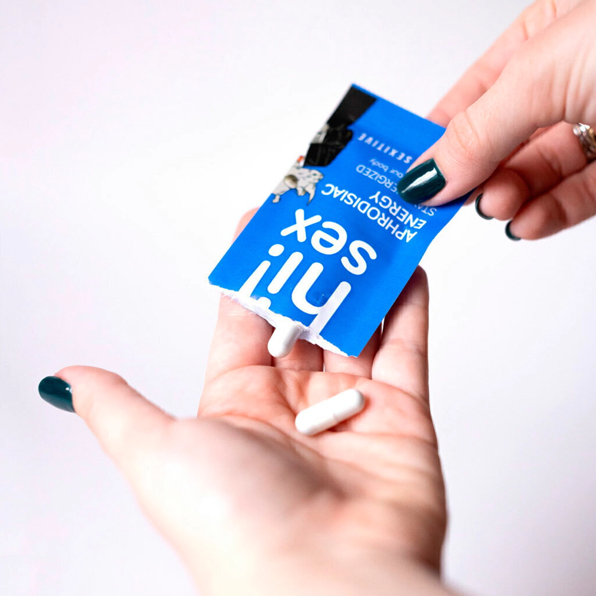 Suplemento Sexitive Aphrodisiac Energy Azul Pouch - 10 unidades Box