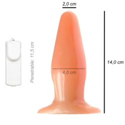 Plug Anal Grande Dilatador Vibrador