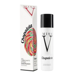 Gel Lubricante Saborizado Base Agua Miss V Chupaleta