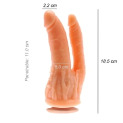 Dildo Consolador Doble Hot Ventosa