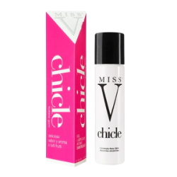 Gel Lubricante Saborizado Base Agua Miss V Chicle