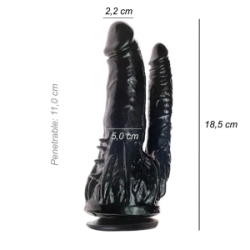 Dildo Consolador Doble Hot Ventosa
