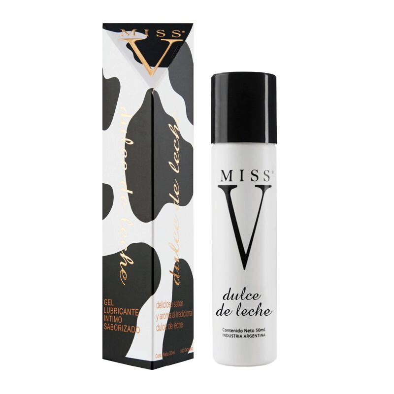 Gel Lubricante Saborizado Base Agua Miss V Dulce De Leche