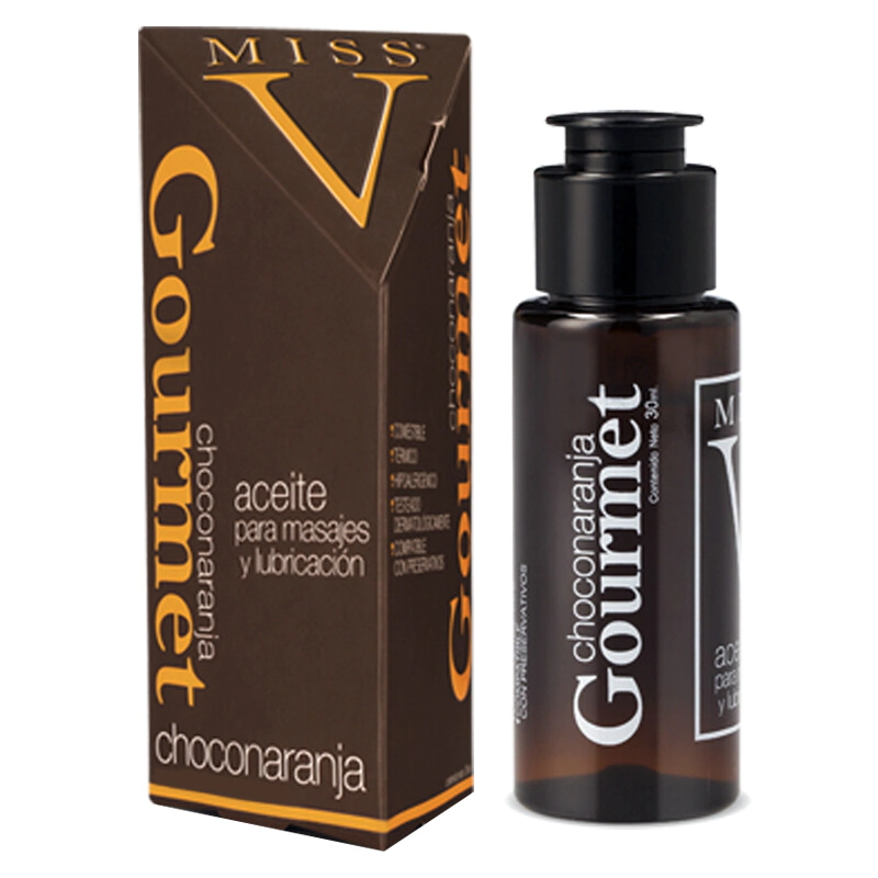 Aceite Corporal Saborizado Miss V Choconaranja