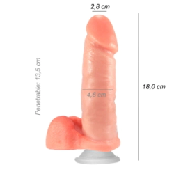 Dildo Consolador Realista John Ventosa Vertebrado
