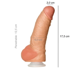 Dildo Consolador Realista Aiden Shaw Ventosa Vertebrado