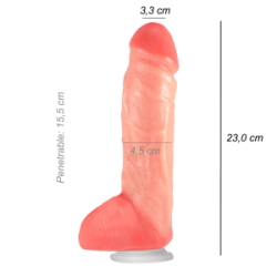Dildo Consolador Realista Bam Jr Ventosa Vertebrado