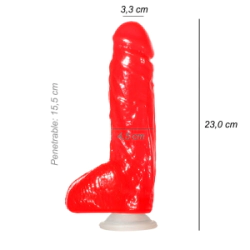 Dildo Consolador Realista Bam Jr Ventosa Vertebrado