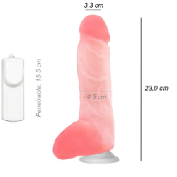 Dildo Consolador Realista Bam Jr Cyber Skin Ventosa Vibrador