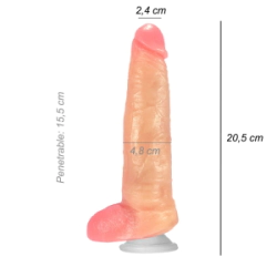 Dildo Consolador Realista Brad Stone Ventosa Vertebrado