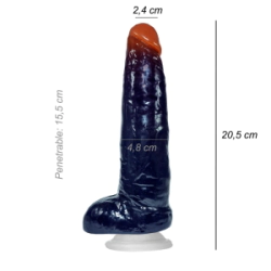 Dildo Consolador Realista Brad Stone Ventosa Vertebrado