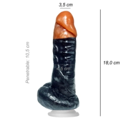 Dildo Consolador Realista Kong Ventosa Vertebrado