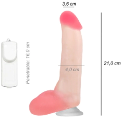 Dildo Consolador Realista Peter Nort Cyber Skin Ventosa Vibrador