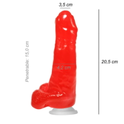 Dildo Consolador Realista Uncut Ventosa