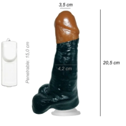 Dildo Consolador Realista Uncut Ventosa Vibrador