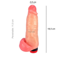Dildo Consolador Realista Mini Kong Vibrador