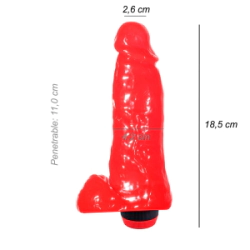 Dildo Consolador Realista Mini Kong Vibrador