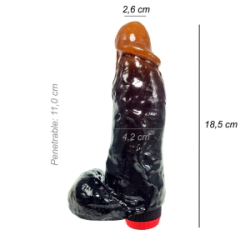 Dildo Consolador Realista Mini Kong Vibrador